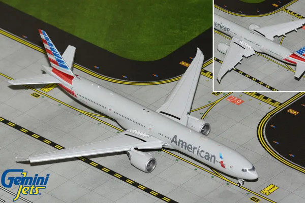 GeminiJets Boeing 777-300ER American Flaps Down N722AN 1:400 Modellflugzeug