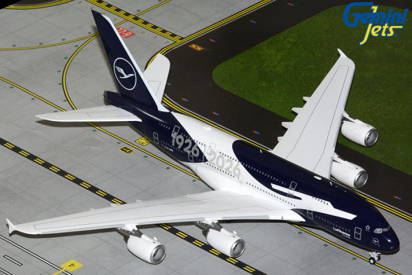 GeminiJets Airbus A380-800 Lufthansa "100th Anniversary" D-AIMH 1:200 Modellflugzeug