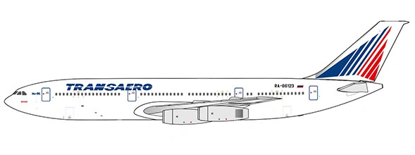 JC Wings Iljuschin Il-86 Transaero RA-86123 1:400 Modellflugzeug
