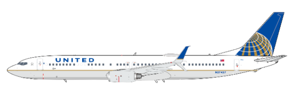 JC Wings Boeing 737-900ER United N37437 1:400 Modellflugzeug