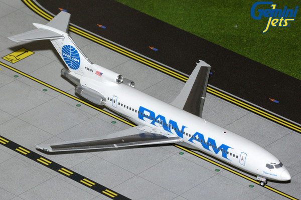 GeminiJets Boeing 727-200 Pan Am "billboard" 1:200 Modellflugzeug