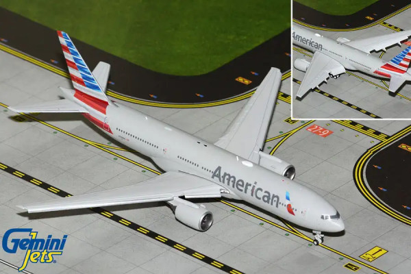 GeminiJets Boeing 777-200ER American Flaps Down N788AN 1:400 Modellflugzeug