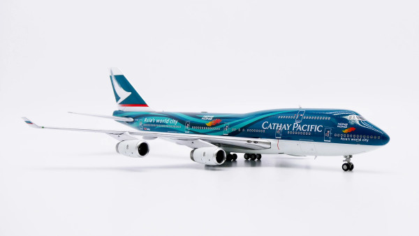 JC Wings Boeing 747-400 Cathay Pacific "Asia's World City" B-HOY 1:400 Modellflugzeug