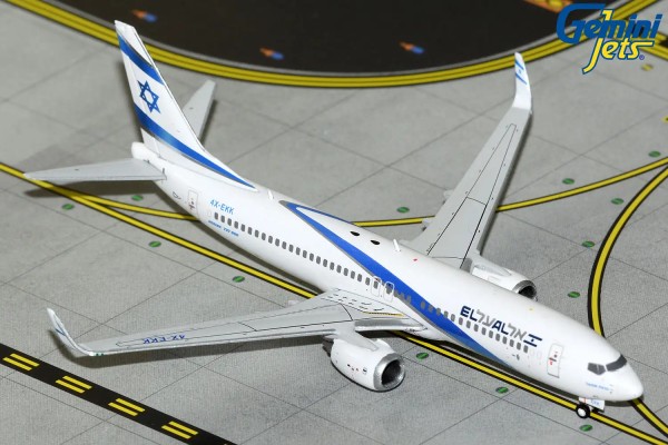 GeminiJets Boeing 737-800 El Al Israel 4X-EKK 1:400 Modellflugzeug