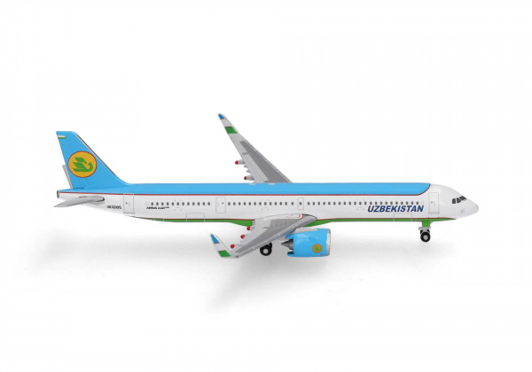 Herpa Wings Airbus A321neo Uzbekistan UK32105 1:500 Modellflugzeug