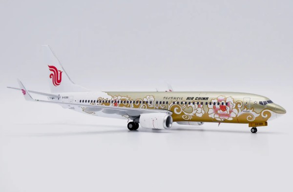 JC Wings Boeing 737-800 Air China "Gold Peony" Flaps Down B-5390 1:200 Modellflugzeug