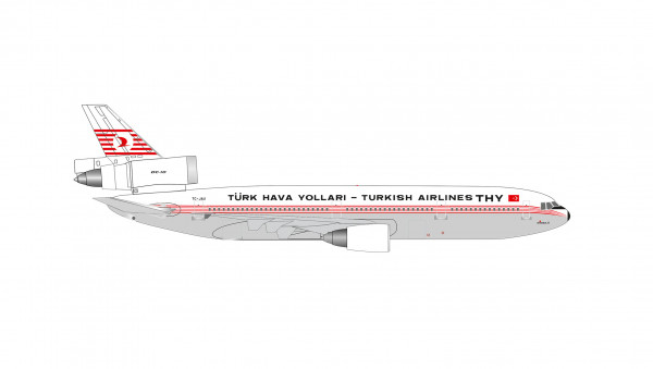 Herpa Wings McDonnell Douglas DC-10-10 Turkish "Istanbul" TC-JAU 1:500 Modellflugzeug