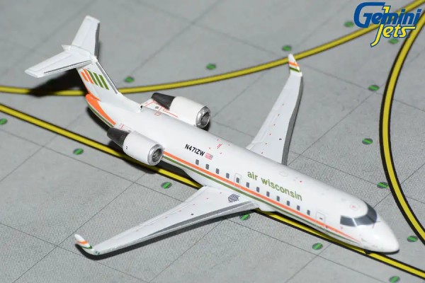 GeminiJets Bombardier CRJ200 Air Wisconsin "Retro" N471ZW 1:400 Modellflugzeug