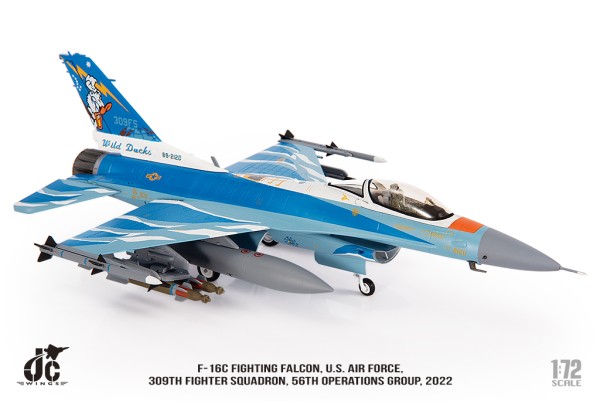 JC Wings Lockheed Martin F-16C Fighting Falcon U.S. Air Force USAF 309th Fighter Squadron 1:72 Modellflugzeug
