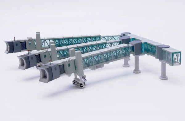 JC Wings Flughafen Fluggastbrücke Airbus A380 grün 1:400
