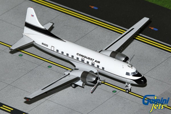 GeminiJets Convair CV-340 (C-131F) Conquest Air Cargo "Samaritan" N342GS 1:200 Modellflugzeug