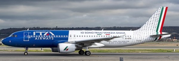 Airbus A320 ITA Airways "FVG Region Livery" EI-DTG Scale 1/400
