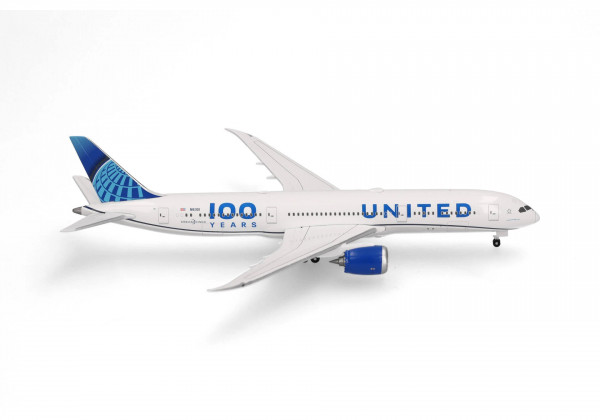 Herpa Wings Boeing 787-9 United "100 Years" N61101 1:500 Modellflugzeug