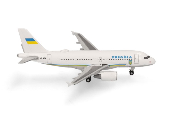 Herpa Wings Airbus A319-100 Ukraine Government UR-ABA 1:500 Modellflugzeug