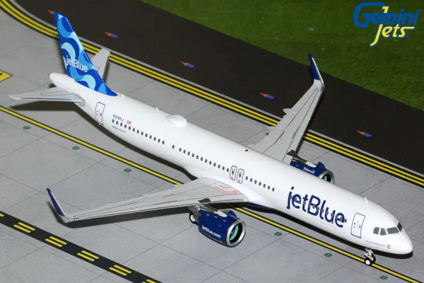 GeminiJets Airbus A321neo JetBlue "Mint for Big Things" N2180J 1:200 Modellflugzeug
