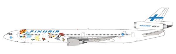 McDonnell Douglas MD-11 Finnair "Moomins" OH-LGC Scale 1/200