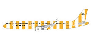Airbus A321 Condor "Sunshine" Yellow Stripes Livery Scale 1/200