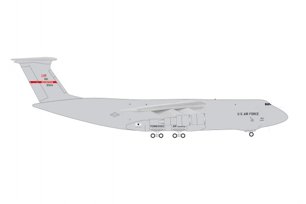 Herpa Wings Lockheed C-5A Galaxy U.S. Air Force USAF Tennessee Air National Guard 69-0014 1:500 Modellflugzeug