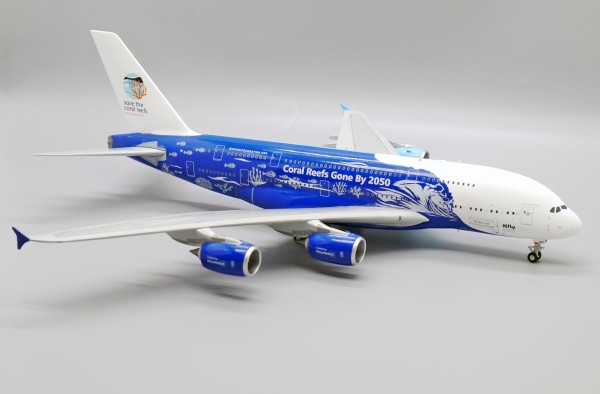 JC Wings Airbus A380-800 Hifly "Save the coral reefs" 9H-MIP 1:200 Modellflugzeug
