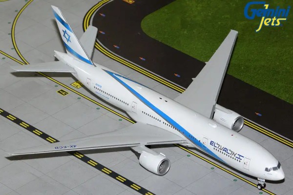 GeminiJets Boeing 777-200ER El Al Israel 4X-ECB 1:200 Modellflugzeug