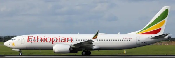 JC Wings Boeing 737-MAX8 Ethiopian ET-AVL 1:400 Modellflugzeug