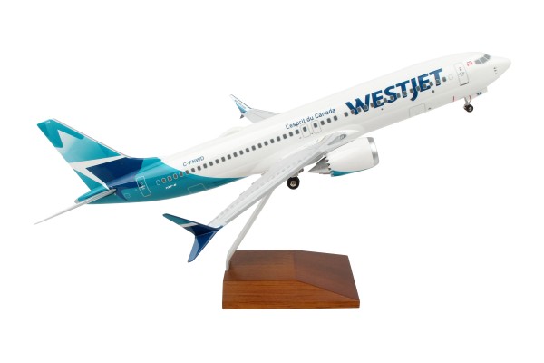 Boeing 737-MAX9 Westjet Airlines C-FNWD Scale 1/100 w/Gear