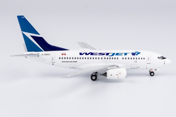 Boeing 737-600 WestJet Airlines with new Logo C-GWSJ Scale 1/400