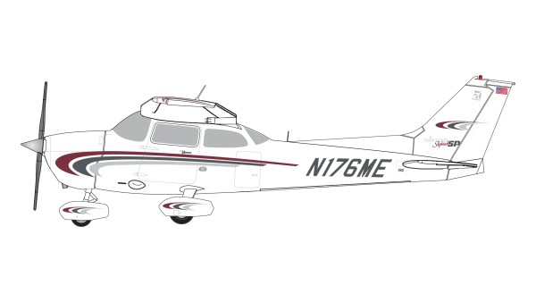 Cessna 172S Skyhawk SP Sporty's Academy "Sporty's Pilot Shop" N176ME Scale 1/72