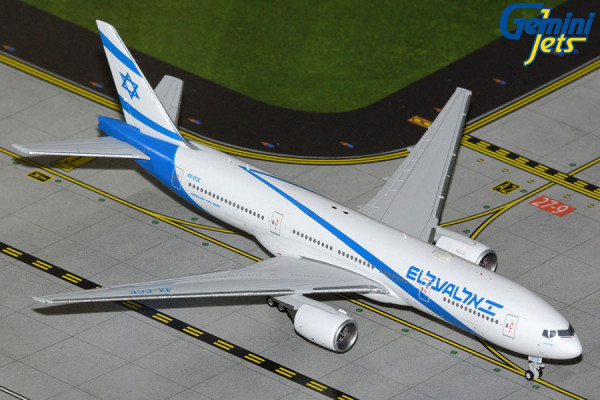 GeminiJets Boeing 777-200ER El Al Israel new livery 4X-ECE 1:400 Modellflugzeug