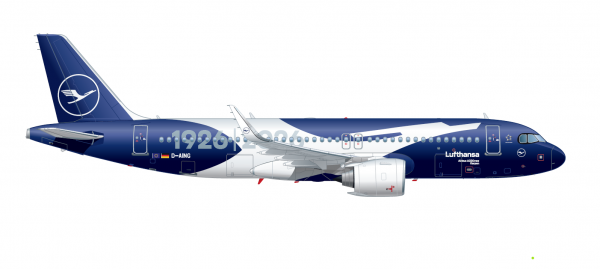 GeminiJets Airbus A320neo Lufthansa "100th Anniversary" 1:200 Modellflugzeug