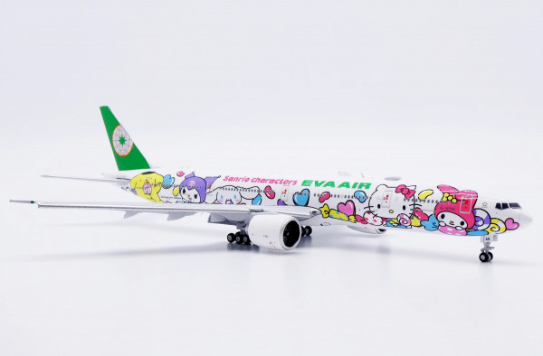 JC Wings Boeing 777-300ER EVA Air "Lolly Jet" Flaps Down B-16740 1:400 Modellflugzeug