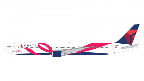 GeminiJets Boeing 767-400ER Delta "BCRF" breast cancer red ribbon N845MH 1:200 Modellflugzeug