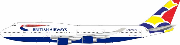 ARD200 Boeing 747-400 British Airways "DENMARK TAIL" VH-NLH