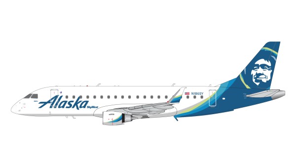 Embraer 175LR (ERJ170-200LR) Alaska Airlines/SkyWest Airlines N186SY Scale 1/200