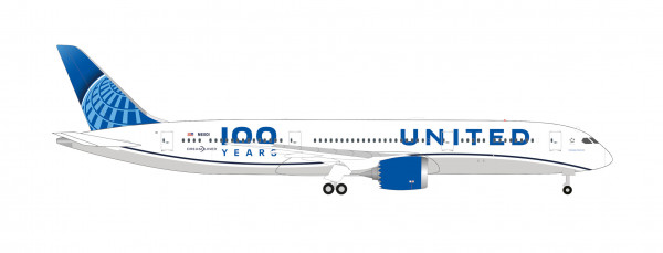 Herpa Wings Boeing 787-9 United "100 Years" N61101 1:500 Modellflugzeug