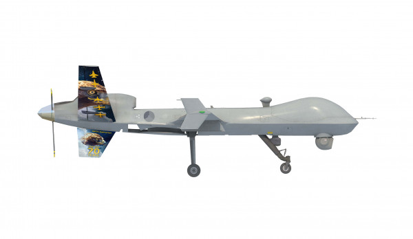 Herpa Wings General Atomics MQ-9A Reaper Royal Netherlands Air Force Block 5 - 306 Squadron, Leeuwarden "70 Years" 1:72 Modellflugzeug