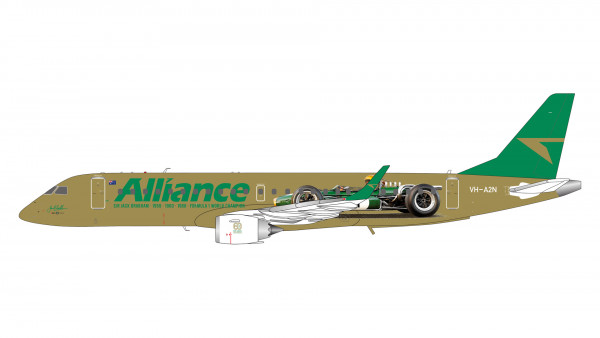 GeminiJets Embraer 190 Alliance "Sir Jack Brabham Formula 1 car" VH-A2N 1:200 Modellflugzeug