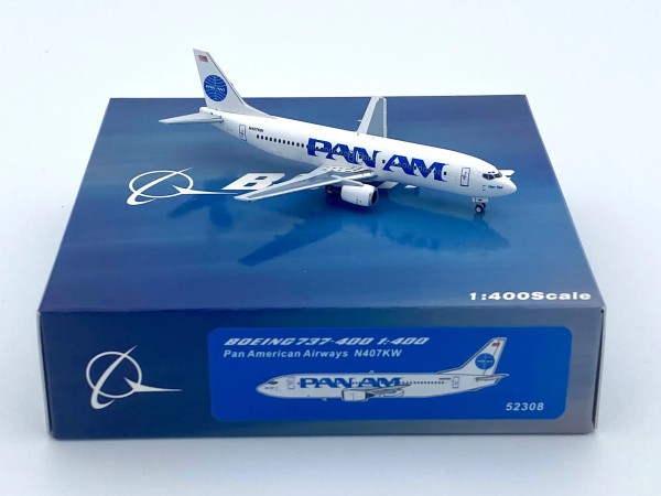 PandaModel Boeing 737-400 Pan Am N407KW 1:400 Modellflugzeug