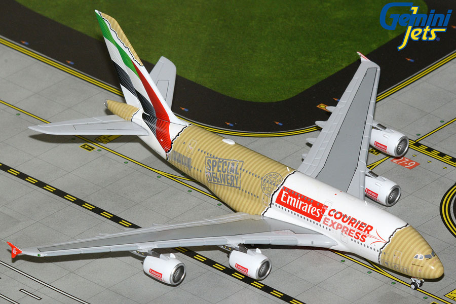 Gemini 1/400 A380-800 エミレーツ航空 Gemini Airbus A380-800 Emirates Courier Express A6-EET 1:400