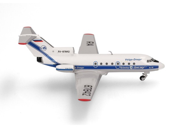 Herpa Wings Yakovlev Yak-40 Volga-Dnepr Airlines RA-87842 1:200 Modellflugzeug
