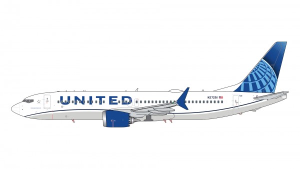Boeing 737 MAX 8 United Airlines N27251 Scale 1/400