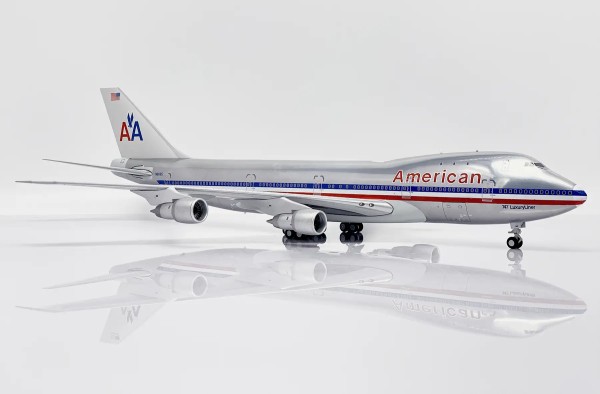JC Wings Boeing 747-100 American polished N9665 1:200 Modellflugzeug