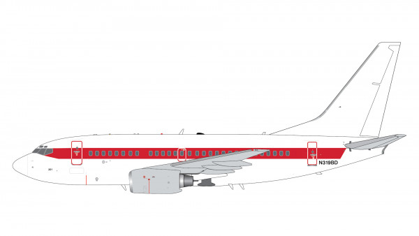 GeminiJets Boeing 737-600 EG&G N319BD 1:200 Modellflugzeug
