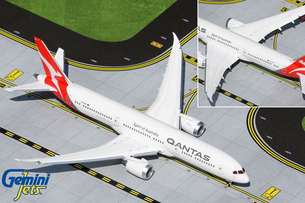 Boeing 787-9 Qantas Airways Flaps Down Version VH-ZNK Scale 1/400