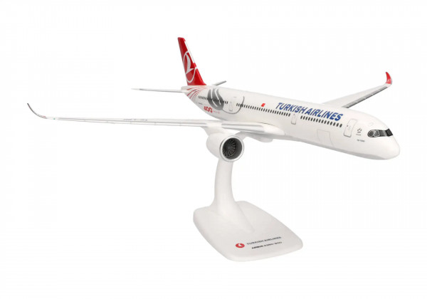 Herpa Snap-Fit Airbus A350-900 Turkish "400th" TC-LGH 1:200 Modellflugzeug