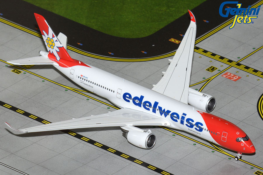 GeminiJets Airbus A350-900 Edelweiss HB-IHC 1:400 entdecken