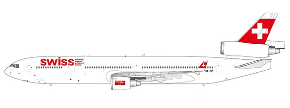 JC Wings McDonnell Douglas MD-11 SWISS HB-IWI 1:200 Modellflugzeug