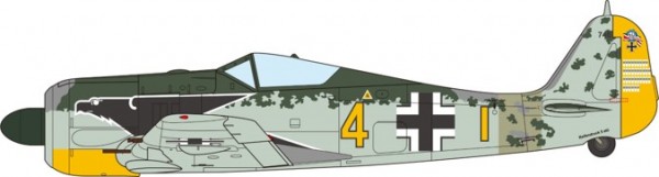 FW 190A-4 Major Siegfried Schnell,Luftwaffe, JG2,France, 1943 Scale 1/72