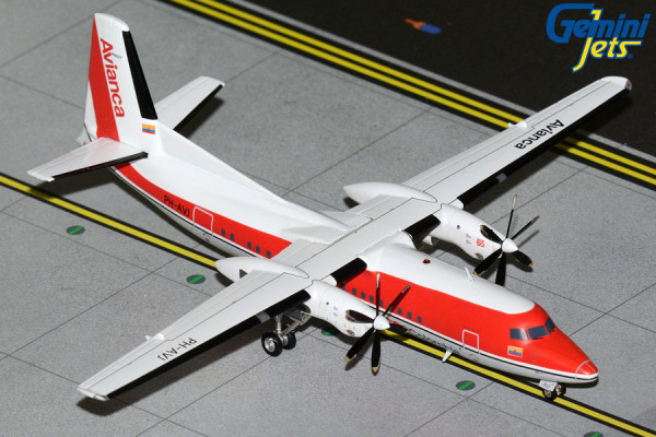 GeminiJets Fokker 50 Avianca Colombia PH-AVJ 1:200 Modellflugzeug