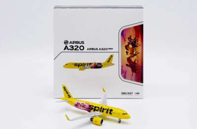 Modèle D'avion A320neo Spirit 'Untamed' N932NK - Échelle 1:400 JC Wings - Figurine En Métal Déjà Montée Modèle Avion A320neo